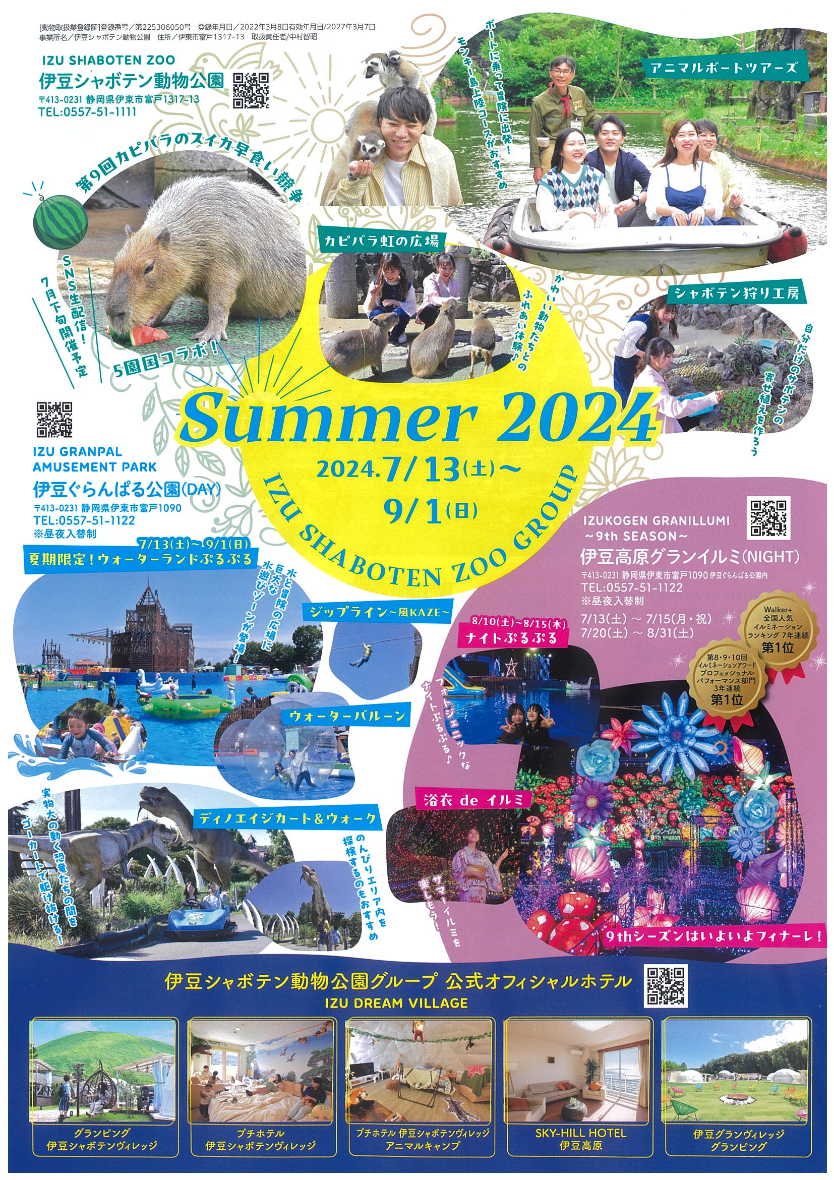 Summer 2024 伊豆シャボテン動物公園・伊豆ぐらんぱる公園・伊豆